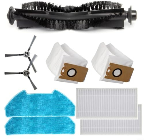 Lapiglo Per Redkey R10 Robot Aspirapolvere Accessori Kit di Ricambio Con Filtro Mop Panno Sacchetto E Spazzole