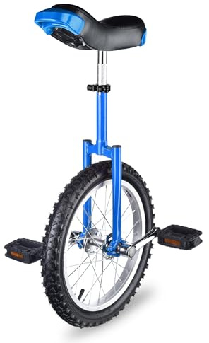 AW 16 Inch Wheel Unicycle Leakproof Butyl Tire Wheel Cycling Outdoor Sports Fitness Exercise Health Blue