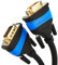 KabelDirekt – Cable VGA (15 pines, Full HD/1080p) 3m / 10ft compatible con 3D, enchufe a enchufe, conecta PC con monitores/pantallas CRT/televisores, contactos chapados en oro, negro