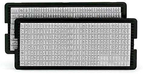 Trodat Buchstaben- und Motivsätze zum Selbersetzen 6004 inkl. 1 Pinzette | Bürostempel, Schrifthöhe 4 mm, passend für alle Trodat Typomatic Stempel