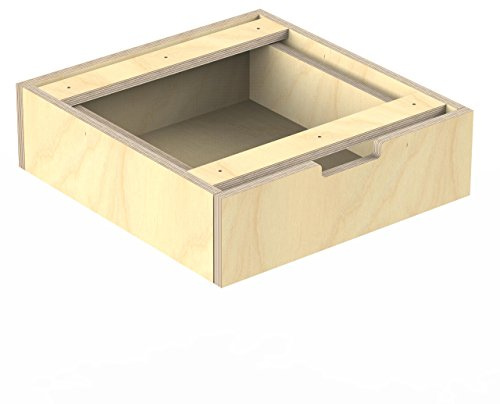 AUPROTEC Multiplex Birkenholz Schublade für Profi-Werkbank 1250 x 600 x 850 mm Schubkasten mit 2 Teleskop-Schienen zum freien Nachrüsten und Ergänzen