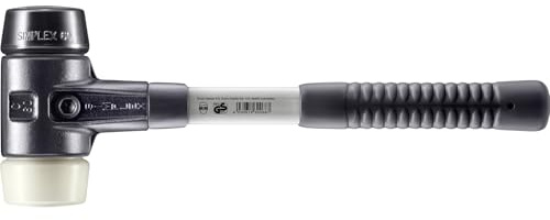 SIMPLEX-Schonhammer, Gummikomposition/Nylon; mit verstärktem Tempergussgehäuse und Fiberglasstiel | D=60 mm | 3728.060