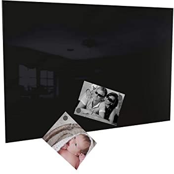 Colours-Manufaktur Magnettafel Magnetwand inkl. 4 Magnete (schwarz, 60 x 90 cm)