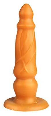 SXOVO Plug Anal de Silicona Consolador Anal Realista para Estimulación del G-Punto y Masaje de Próstata Consoladores Grande con Potente Ventosa Sex Toys para Hombres y Mujeres Pareja (S)