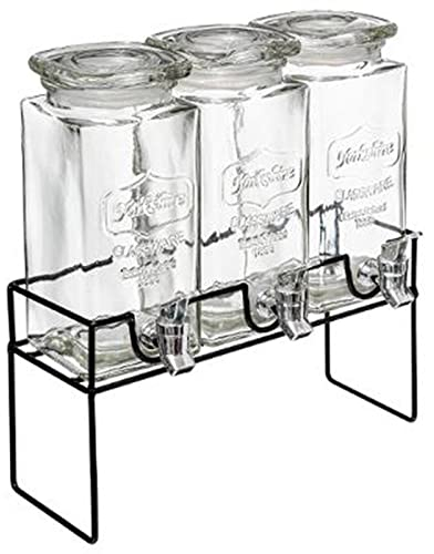 Secret de Gourmet - Distributeur de Boisson Modern Wood 36cm Transparent