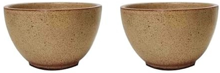 Lot de 2 bolées beiges en grès 200ml - Poterie Turgis - Made in Calvados