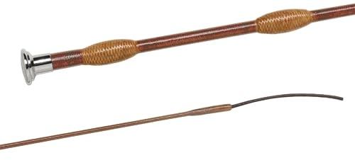 JA Horse JA0006 Fleck Feldmann Balance Premium Dressurgerte, Karamell 100cm | Spezialgeflecht Handgriff Reitgerte Ausgewogenes Gewicht Rutschfest Dressur Gerten Reiten