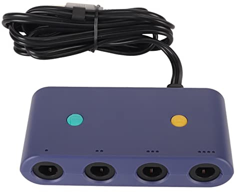 Controller Adapter für, 3 in 1 Game Controller Konverter für Wiiu, PC, Unterstützt Turbo Boost Funktion, NGC zu Wiiu/PC/Konverter mit 150Cm Langem Kabel