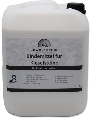 Aglutinante para grava (10 l) – Aglutinante para grava/grava de todo tipo, aglutinante de mantillo – Camino de jardín – Camino de piedra (10 l)