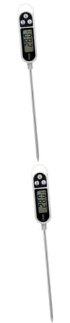 IMIKEYA 2stücke Küchenthermometer Elektronisches Lebensmittelthermometer Für Grill Und Backofen Temperaturbereich Für Präzises Kochen Und