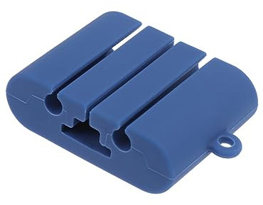 DOITOOL Enrollador De Cables De Auriculares De Silicona Organizador De Almacenamiento Para Cables De Auriculares Color Azul Dispositivo Práctico Para Uso Viajes Escuela y Hogar
