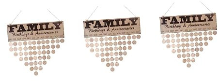 Lurrose Geburtstagskalender Diy 3st Holzblockkalender Jahrestag Für Valentinstag Valentinstags Muttertagsgeschenl Bunter Kalender Wandkalender Kalender Aus Holz Geburtstagskalender Bambus
