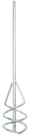 Sharplace Paddle Mixer Bucket Mortar Stirring Rod Rust Resistant Heavy Duty Paint and Plaster Mixer Spiral Stirring Rod for DIY Construction, 6cmx40cm