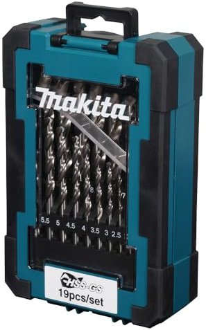 Makita HSS-GS Metallbohrer-Set, 19-teilig, 2,5-7 mm, mit Aufbewahrungsbox