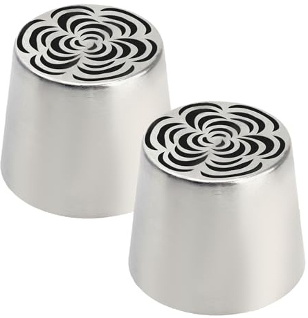 Piping Nozzles - Large Piping Tips | Stainless Steel Icing Piping Tips | Cake Decorating Tools | Dishwasher Safe, Reusable Baking Tools for Chocolate, Cupcake, Homemade Snacks and Sugarcraft