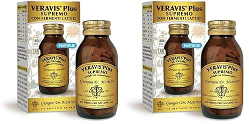 Dr Giorgini VERAVIS PLUS SUPREMO Pastiglie con Fermenti Lattici - 90 g (lassativo naturale con senna ed erbe che, favorendo la regolarità del transito, possono aiutare in caso di stitichezza)