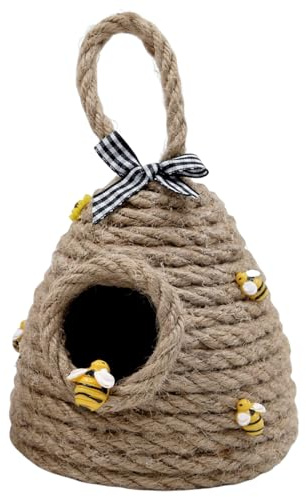 Colgante de hecho a mano, decoración de colmenas hechas a mano - Decoraciones de colmena de abejas | Figura decorativa de de miel para granjas estantes de oficina en pero