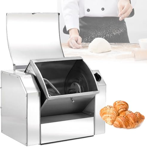 Mixeur électrique Professionnel, 3 kg/5 kg, Batteur sur Socle avec Fonction de minuterie, pétrissage Efficace, Gain de Temps et d'énergie, 3 kg