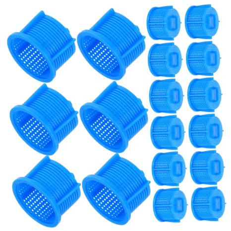 20pcs Washing Machine Inlet Valve Filter Screen Replacement Kit | Blue Plastic, 2cm Inlet Size, Sediment Prevention and Efficient Filtration, Easy Maintenance