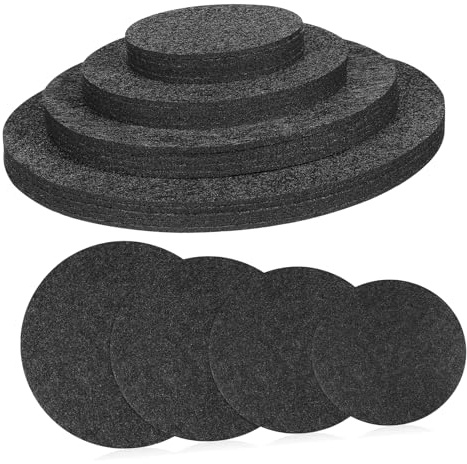 Toyvian 20 Pièces Saucisses de Plantes Feutre Absorbant Lot de sous Plats Ronds pour Protection Pots de Fleurs Intérieur Décoration