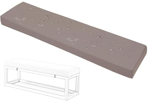 seokor Bierbankauflage 170/180x30/220x25 Outdoor Wasserfest Bank Sitzkissen 3cm Dick Garten rutschfeste Sitzauflagemit Reißverschluss Bankkissen für Biertisch & Partyzeltgarnitur(Color12,100x55x3cm)