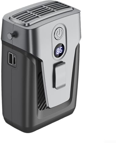 Sumsoctober Ventilateur sans pales rechargeable par USB avec batterie de 12 000 mAh, appareil de refroidissement personnel portable avec 3 réglages de vitesse pour le travail, la maison, les voyages