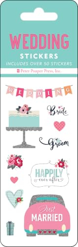 Wedding Sticker Set (6 Different Sheets of Stickers!), 2 1/2 x 7 1/8