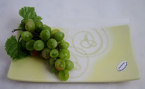 Gerbig Geschenke Keramik - Schale Limone mit Dekor ca. 22 x 11 cm