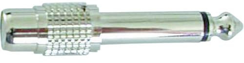 Inconnu X-5044 Audio - Adattatore da 1 jack maschio 6,35 mm, 1 x Cinch-RCA femmina, colore: Argento