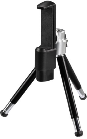 Hama 00004104 Universal 3leg(s) Negro tripode - Trípode (Universal, 3 Pata(s), 21,7 cm, Negro, 15,5 cm, 1/4)