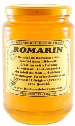 Ruchers de Lorraine - Miel de Romarin de L'Hérault ( 1 Kg )