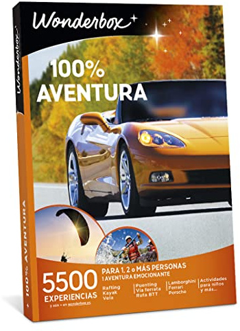Wonderbox - Caja Regalo 100% Aventura - Vive Experiencias Únicas Y Utiliza Medios De Transporte Únicos. Increíble Ideas Regalo Mujer, Ideas Regalo Hombre, Regalos Navidad