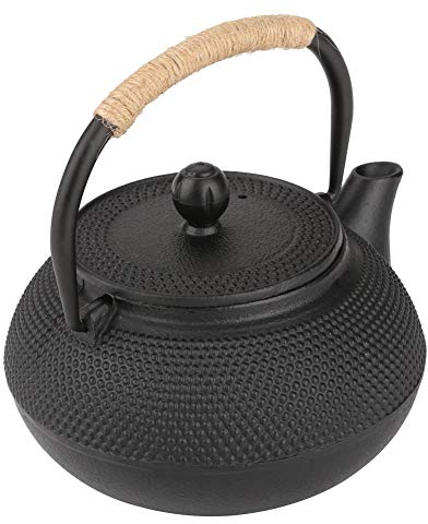 Starbun Théière en Fonte - Théière en Fonte de Style Japonais 800 ML + infuseur/théière Amovible