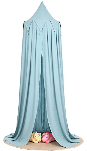 MRWiZMS Betthimmel | Baldachin Kinderzimmer | Himmel Babybett Kinder Schlafzimmer Dekoration für Höhle, Spielzimmer | Geschenk für Babydusche, Neues Baby, Älteres Kind (Grün)