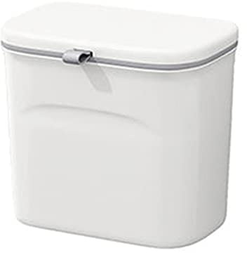JOYBOS JOB003 Multifunktionaler Küchenmülleimer zur Wandmontage, 8 l, erleichtert das Sammeln von Küchenabfällen, zum Aufhängen an Schranktür, 8 Liter, ABS + PP, Weiß