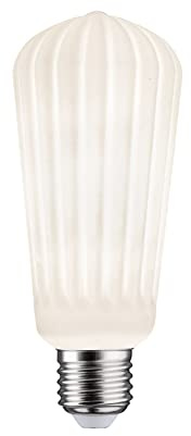 Paulmann 29080 White Lampion Edition Filament LED Kolben ST64 230V E27 4,3W 400lm dimmbar 60mm Weiß Glas 3000K