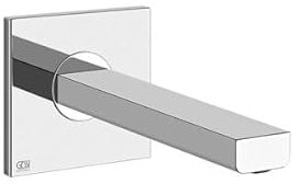 Gessi Emporio Via Manzoni bocca di erogazione per lavabo a parete, con attacco 1/2, per miscelatore monocomando separato, sporgenza 147 mm, 38701, Colorazione: cromo
