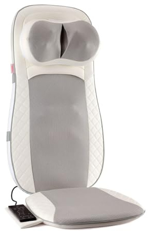 Medivon Esterilla de Masaje Luna – Masaje Shiatsu con Niveles Ajustables de vibración – Función de Calor para Mejorar la circulación sanguínea y relajación