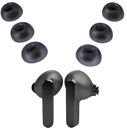 kwmobile 6X Silikonaufsätze für JBL Live Pro 2 TWS - Ersatz Ohrstöpsel - Ear Tips für In-Ear Kopfhörer - Zubehör Ersatzpolster in Blau