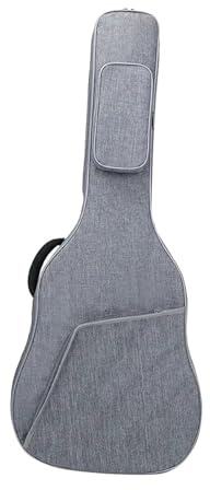harayaa Weich Gepolsterter Gitarrenkoffer, Elektrische Gigbag für Konzert E Gitarren, grau