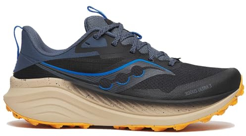 Saucony Men's Xodus Ultra 3 Sneaker, Black/Dusk, 8.5