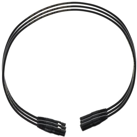 Hoement 3pcs Xlr Cable Male to Female Microphone Cord for Speaker System Microphone Accessory