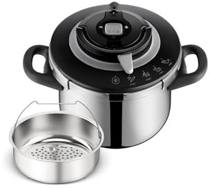Clipso+ CHEF 6L | Olla a presión | 4 programas de cocción | Cocina rápida | Tapa con una sola mano | P4550731