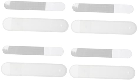 BELLIFFY Limas de Uñas de Nanovidrio para Eliminar Estrías 4 Juegos Portátiles y Efectivas para Manicura Profesional y Pedicura