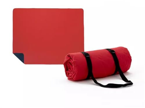 MXMZSRTH Picknickmatte Tragbare Camping-/Strand-/Rasenmatte for den Außenbereich, Picknickmatte(Red,150x200cm)