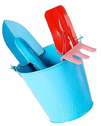 HEMOTON 1 Satz Gartengeräte gartenwerkzeug gartenhandschuhe Gartenarbeit gartendeko rostoptik Umpflanzen Pflanzen Gartenspielzeug für Holz Blue