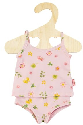 Heless 1514 - Puppen-Unterwäsche Prinzessin Emily, in Rosa, 2-teiliges Set mit Unterhemd und Slip, für Puppen und Kuscheltiere der Größe 28-35 cm