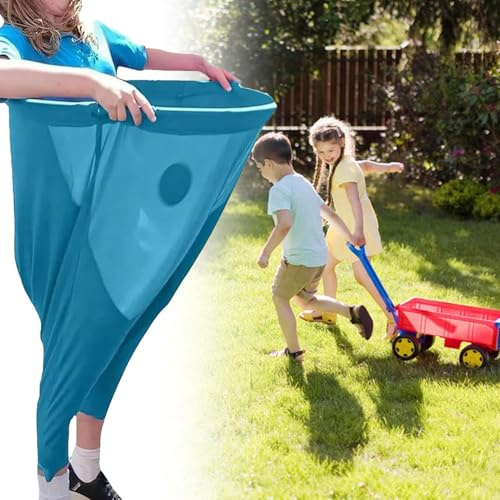 Granny Pants Game | Giant Oma Hosen Gartenspiele | Lustige Dehnbare Sack Rennsäcke Garten Spiele mit 2 Hüpfbällen | Jumping Race Pant Sports Day Games für Outdoor Family Reunion Party