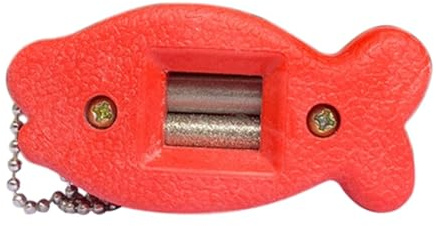 Asyduey Affilatrice Portatile per Lame di Scarpe da Hockey su Ghiaccio, Affilatrice A Doppio Lato per Pattini da Ghiaccio, Accessori per Pattini da Ghiaccio, Rosso
