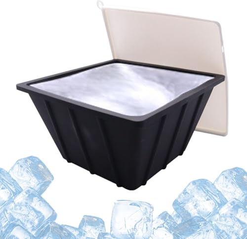 Ice Cream Mould for Cold Bath | Ice Silicone Mould 1.5 L for Cold Basin - Drinks with Non-Stick Lid for Women, Men, Adults, for Beach, Bathroom, Picnic, Gathering